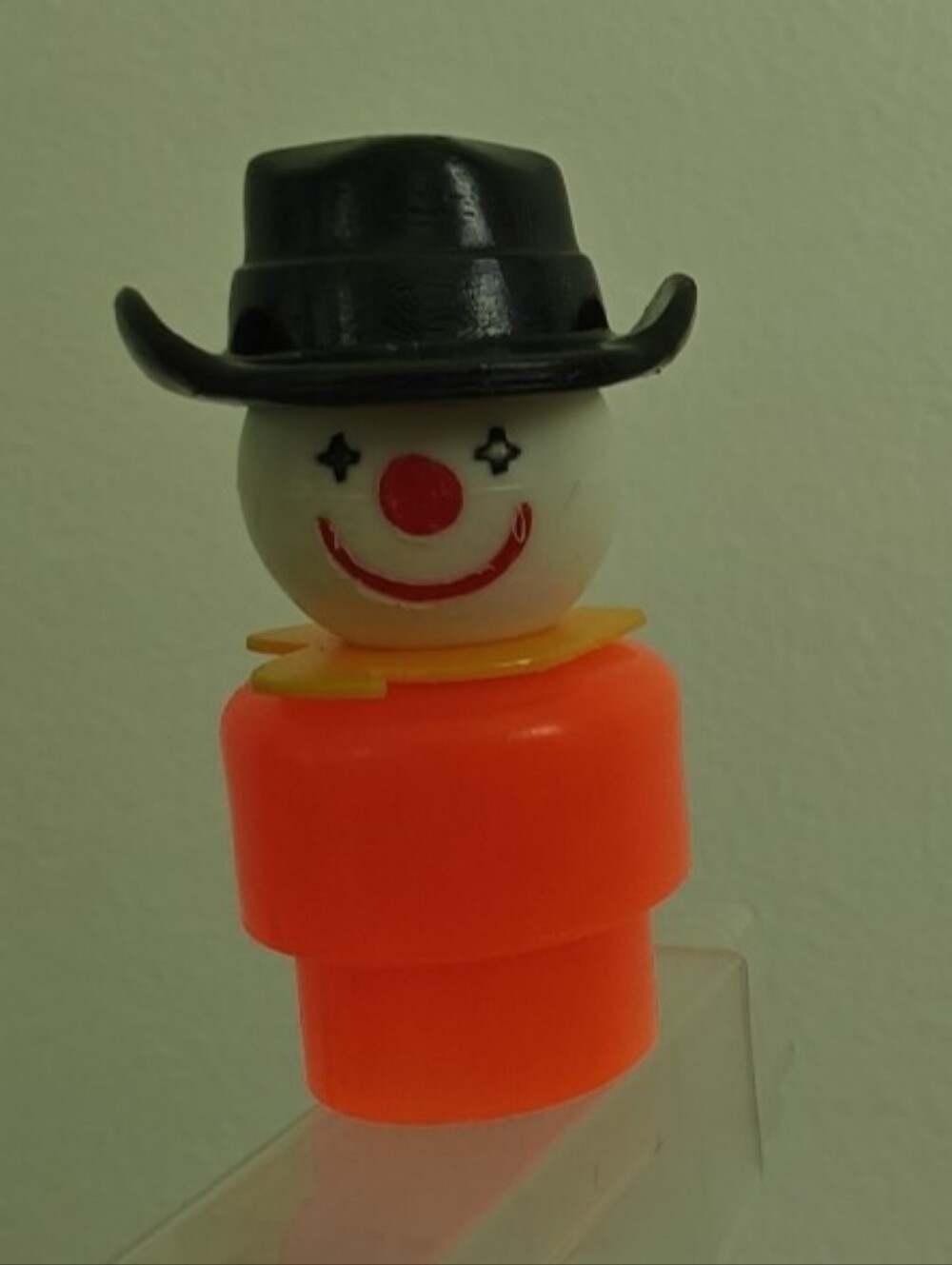 Vintage 70"s Fisher-Price Little People "Rodeo Clown" With Black Cowboy Hat